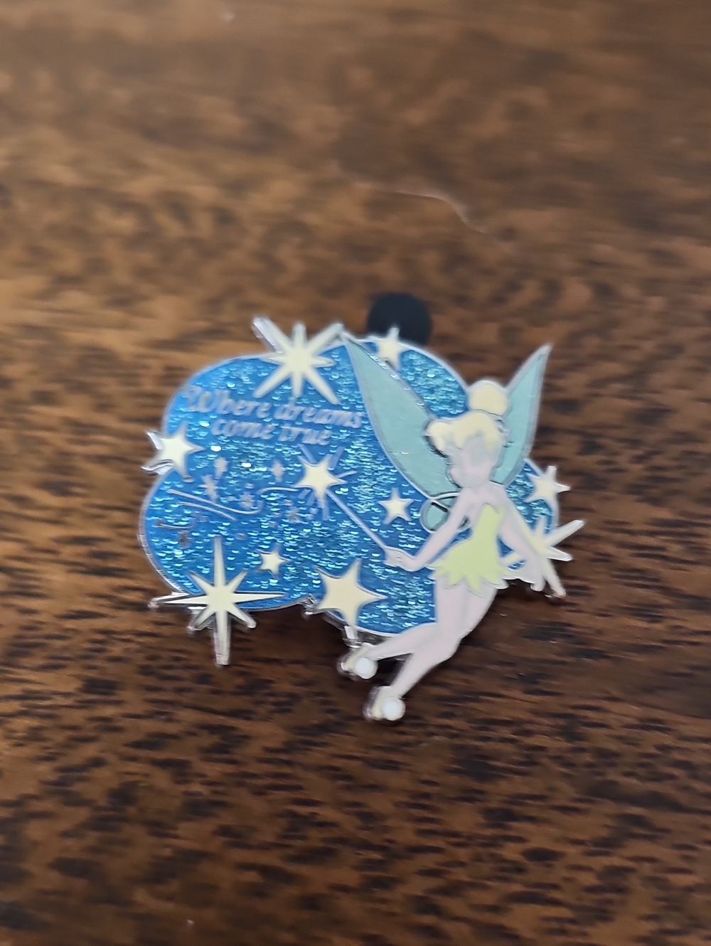 Disney Tinker Bell Sparkle Enamel Pin - Blue and Yellow